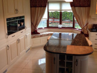 Marble island kitchen