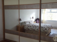 Closed bedroom slide robes